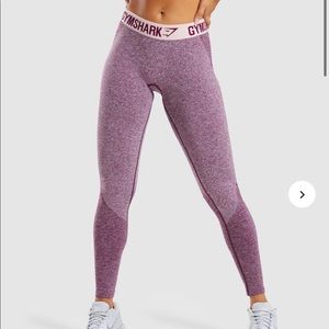 Gymshark flex leggings - dark ruby marl